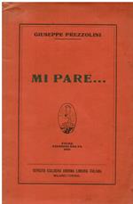 Mi pare... Prima edizione